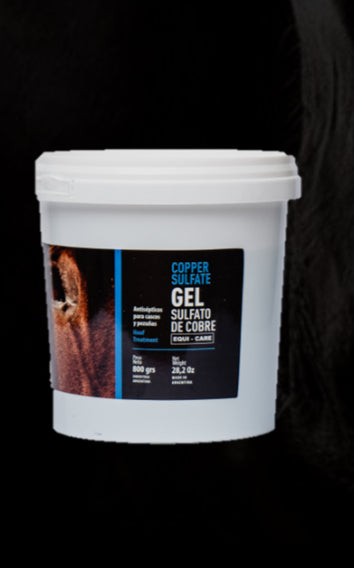 Sulfato de cobre en gel
