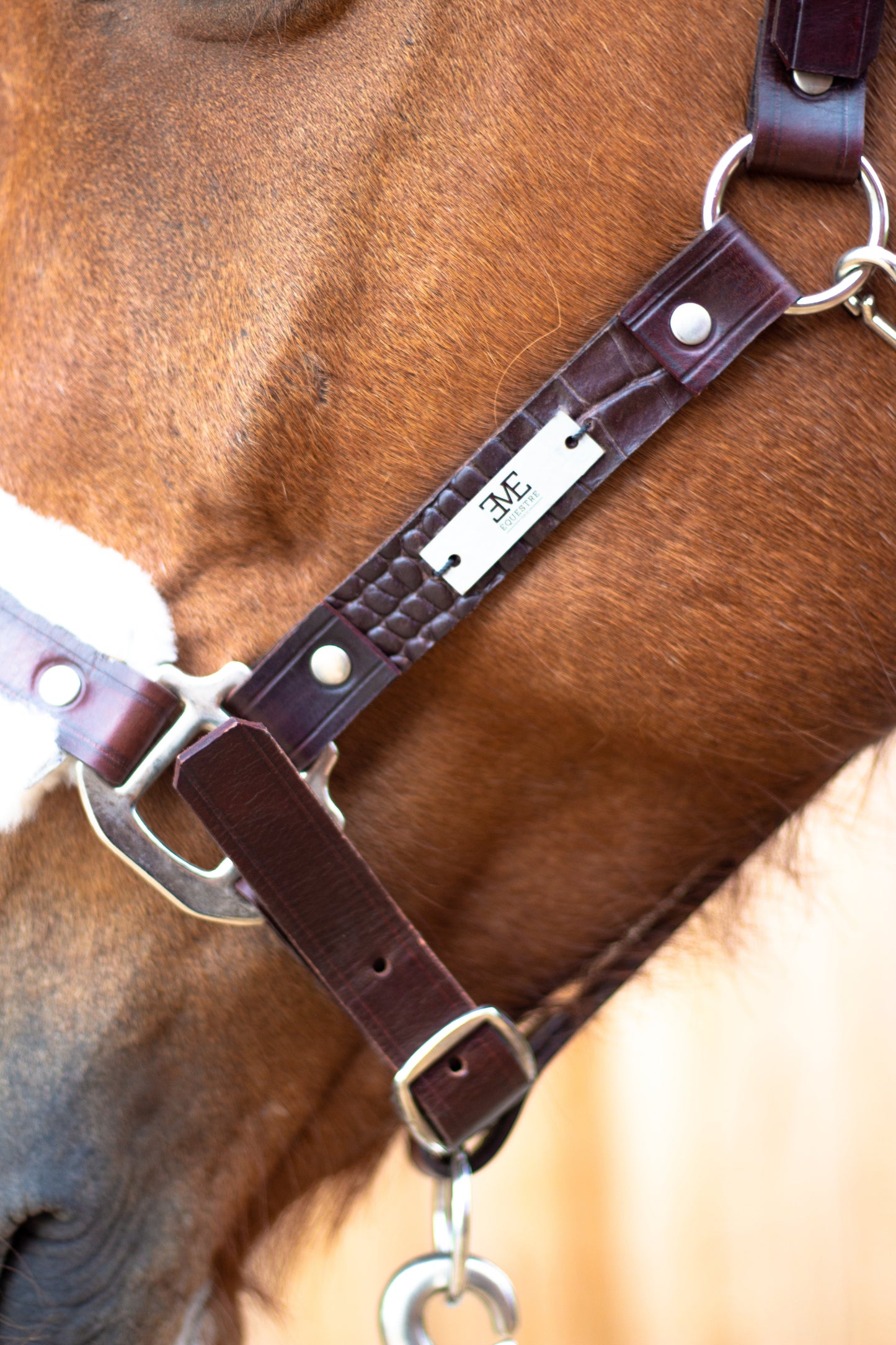 Horse Halter 100% cow leather and sheepskin leather