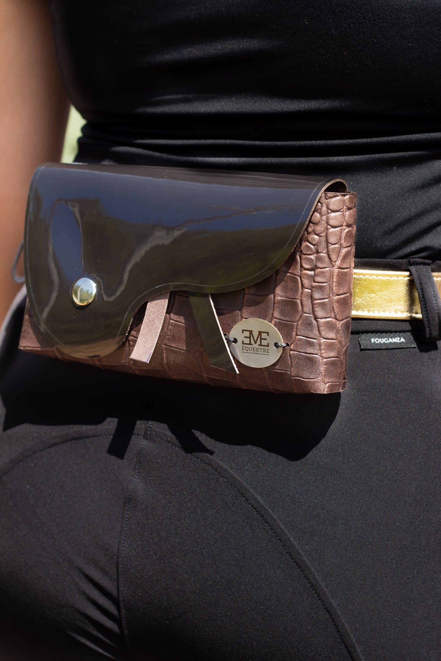Belt Bag - Patent Leather and Crocodile